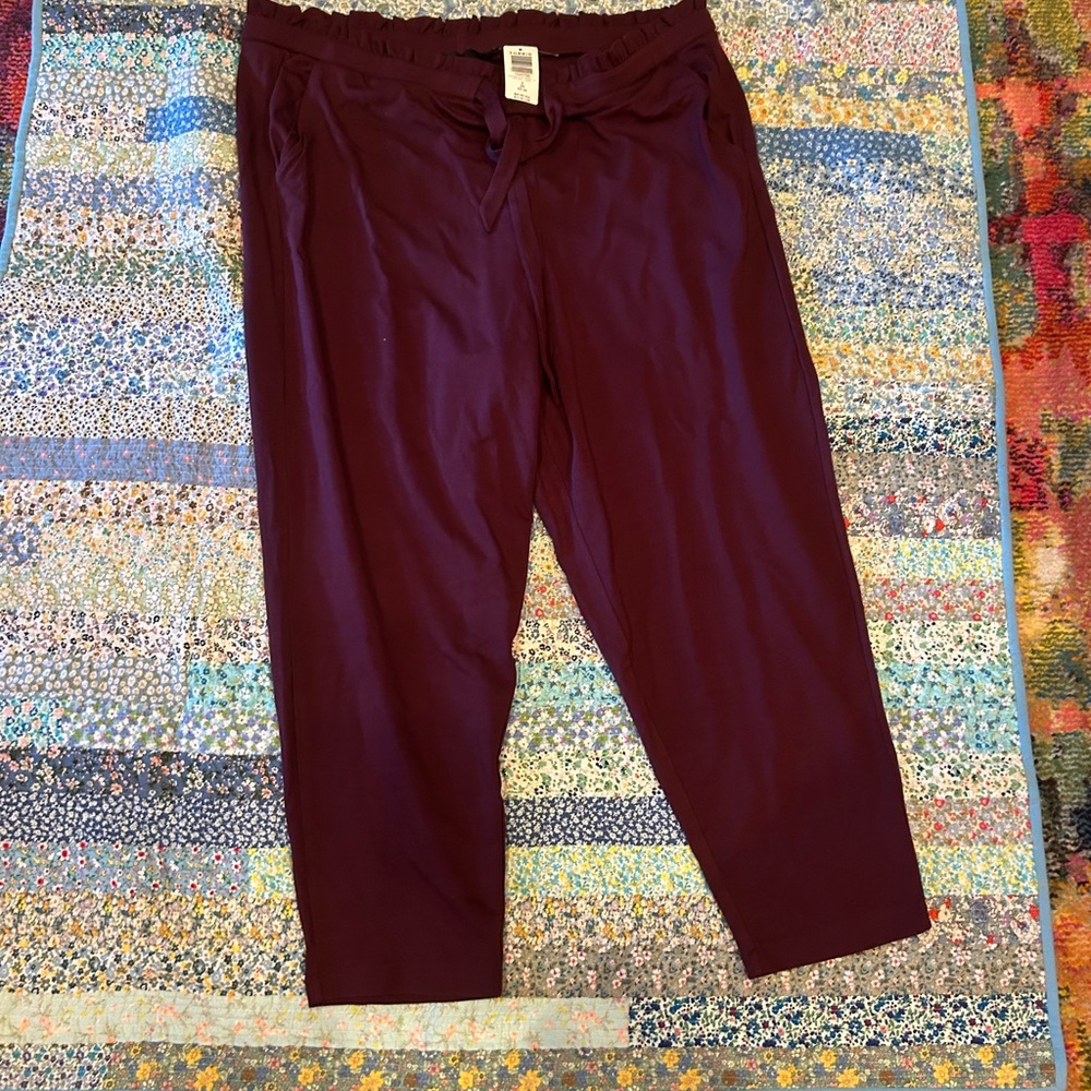 NWT Torrid Crop Leg Pant with Paperbag Tie Front Waist